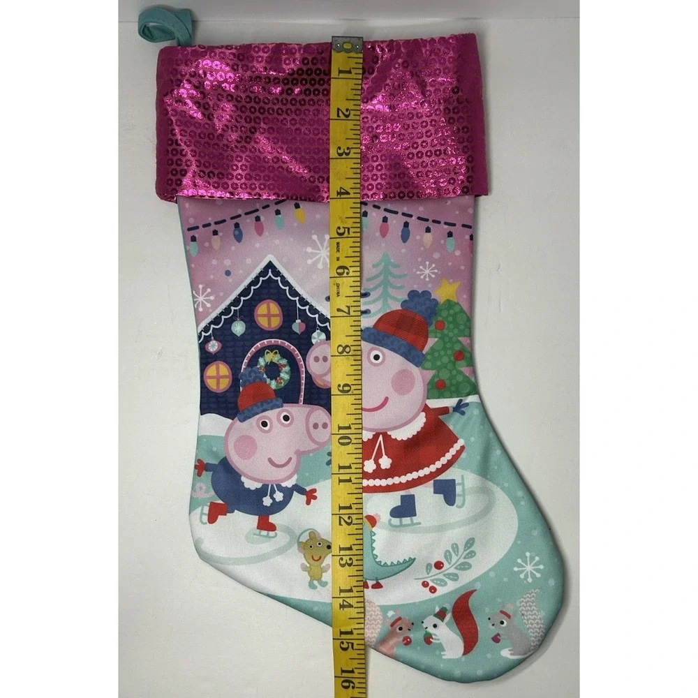 Peppa Pig George Holiday Christmas Stocking Sock 7x 16